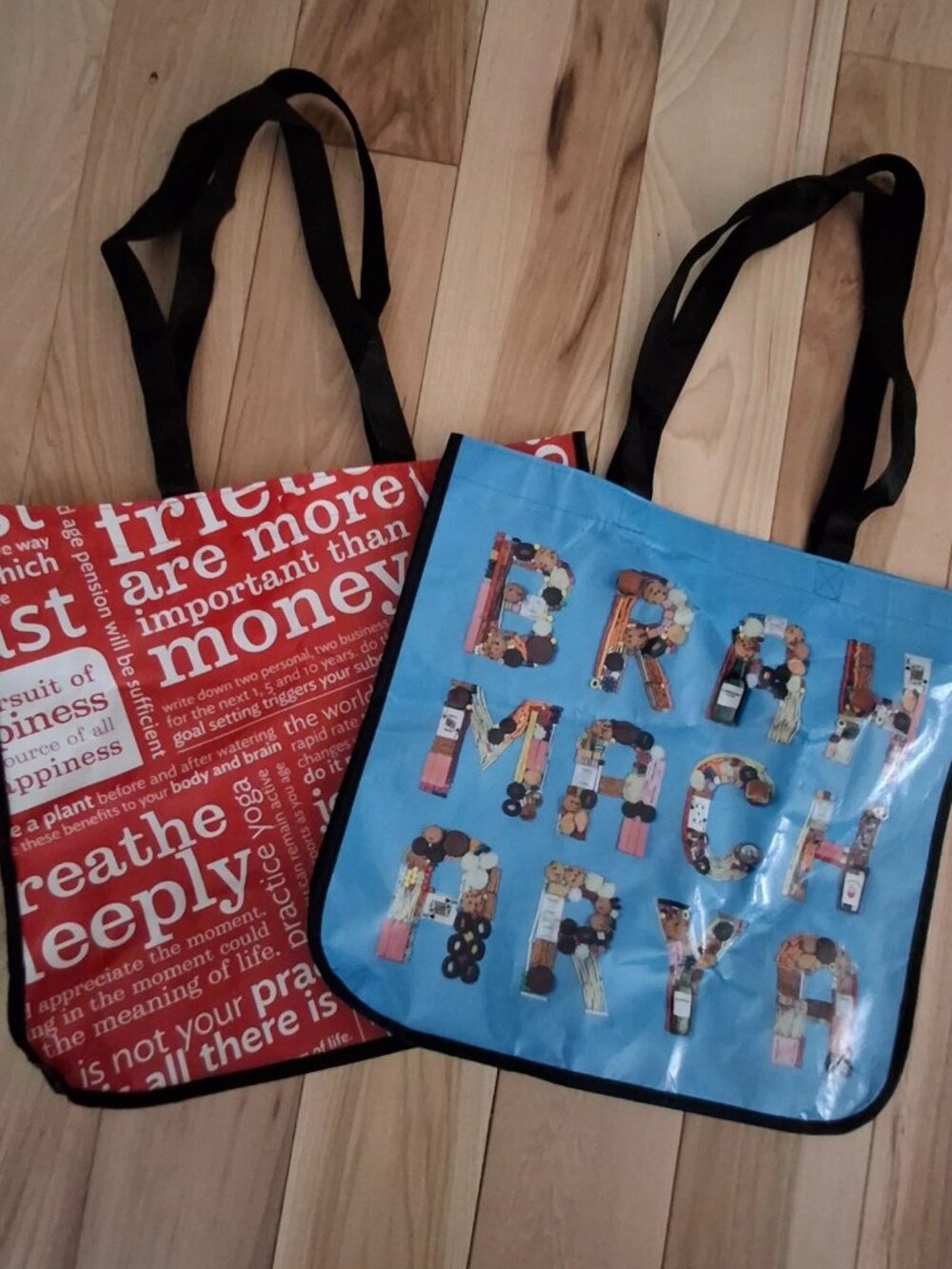 Lululemon BRAHMACHARYA & RED MANIFESTO Reusable Shopping Tote Bag Limited 2013